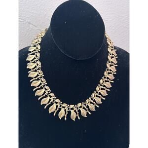 Lisner gold tone necklace, likely mid-20th century (1950s–1960s)